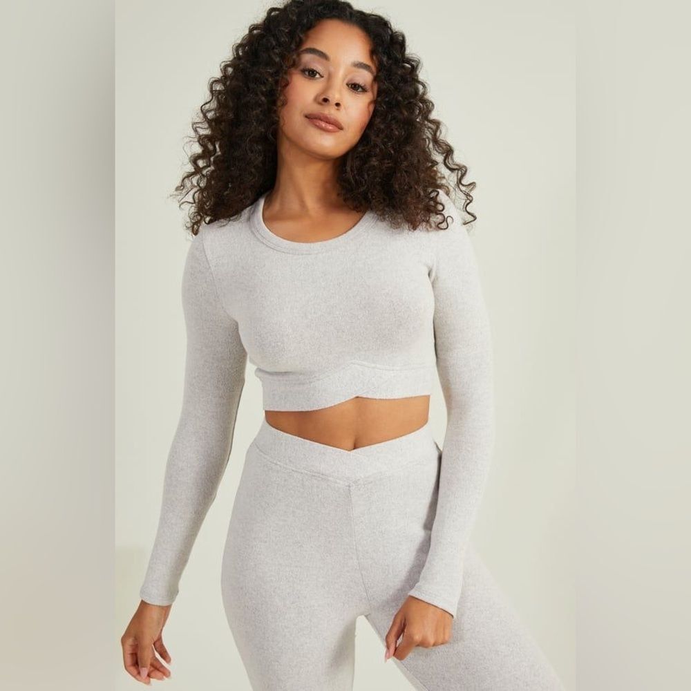 Altar’d State Cropped Long Sleeve Shirt
